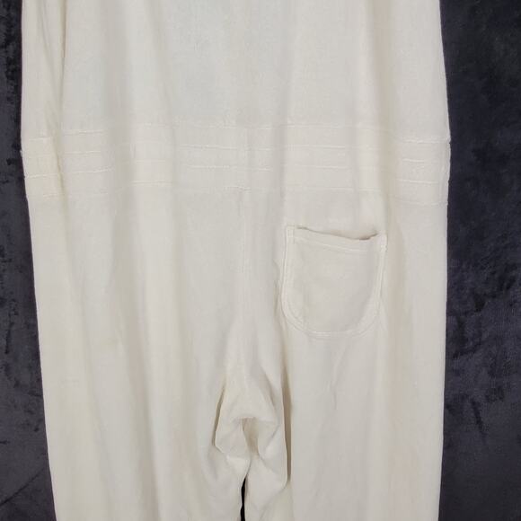 Juicy Couture ivory terry cloth jumpsuit Size XL Y2K Comfycore Leisurewear - Picture 8 of 10